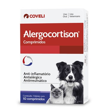 Anti-inflamatório Coveli Alergocort para Cães e Gatos