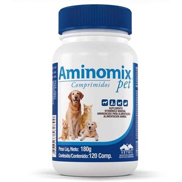 Complexo Vitamínico Aminomix Pet 120 Comprimidos
