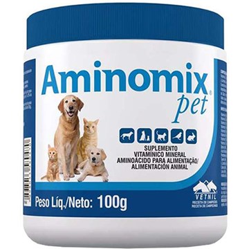 Complexo Vitamínico Aminomix Pet em Pó 100 Gr
