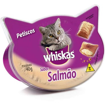 Petisco Whiskas Temptations Salmão para Gatos Adultos
