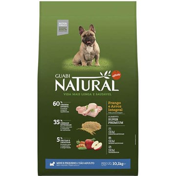 Ração Affinity Guabi Natural Frango e Arroz Integral para Cães Adultos Raças Mini e Pequena 10,1 Kg