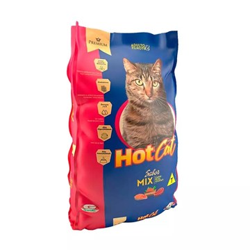 Ração Hot Cat Mix Gatos Adultos E Filhotes