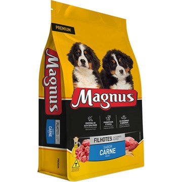 Ração Magnus Premium para Cães Filhotes Sabor Carne