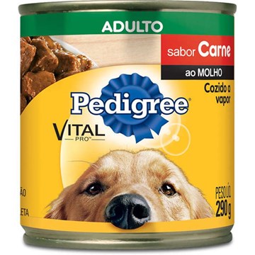 Ração Úmida Pedigree Lata Carne ao Molho para Cães Adultos