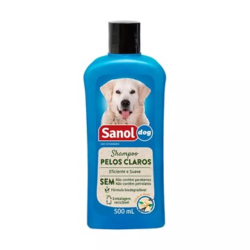 Shampoo Sanol Dog para Cães de Pelos Claros