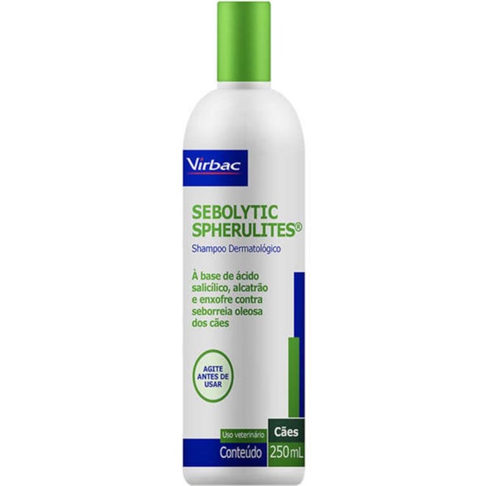 Shampoo Virbac Sebolytic Spherulites para Seborreia Primopet