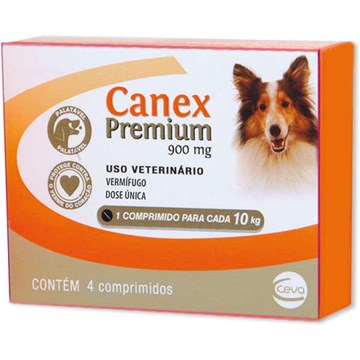 Vermífugo Canex Premium 900 mg para Cães
