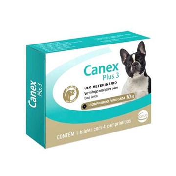 Vermífugo Ceva Canex Plus 3 para Cães