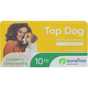 Vermifugo Ourofino Top Dog para Cães de até 10 Kg