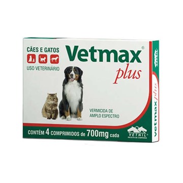 Vermífugo Vetnil Vetmax Plus 700 mg